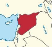 Map showing Syria